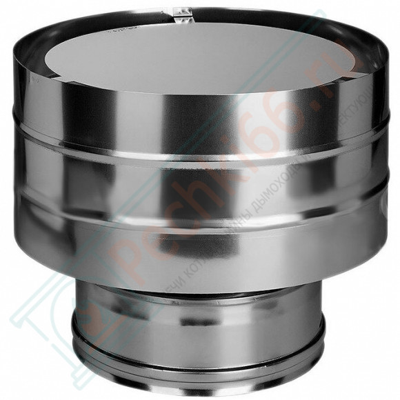 Дефлектор на трубу с изол (НЕРЖ-321/0,5-НЕРЖ-439/0,5) d-130/210 (Дымок-Lux) в Оренбурге