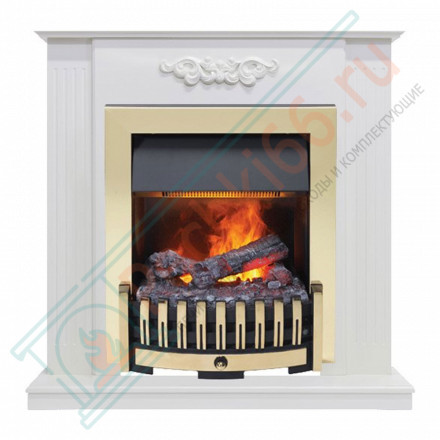 Каминокомплект Lumsden - Белый дуб с электроочагом Danville Brass FB2