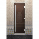 Стеклянная дверь DoorWood «Хамам Престиж Бронза» 200х70 см