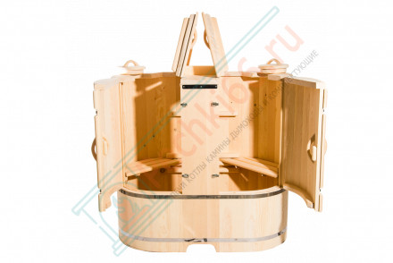 Фитобочка из кедра овальная двухместная (НКЗ)