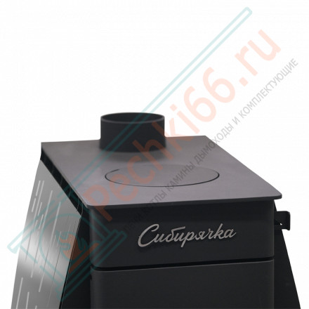 Воздухогрейная печь Сибирячка 12 с кожухом из нержавеющей стали (НМК)