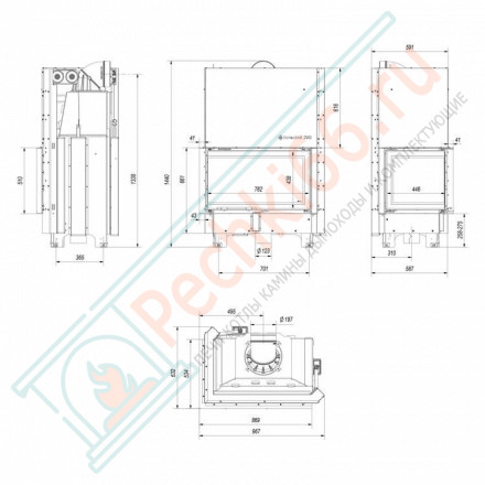 Стальная топка MBO/L/BS/G (Kratki)
