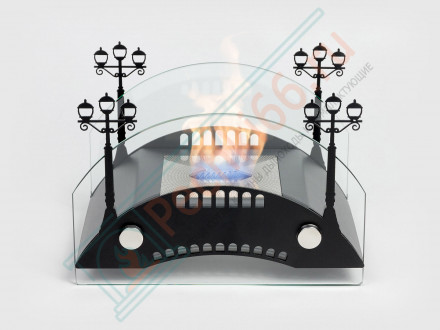 Биокамин Пушкинский мост S, чёрный (LuxFire)