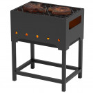 Мангал "Турист 1" на подставке, с чугунной решеткой "Стейк" (Везувий) Мангал "Турист 1" на подставке, с чугунной решеткой "Стейк" (Везувий)