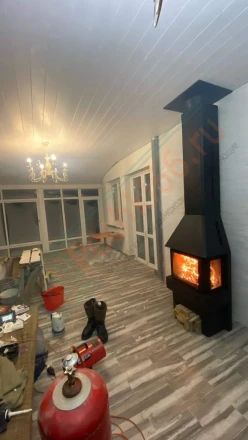 Печь-камин ЭкоКамин Бавария Три стекла под ключ (монтаж 08.2018)