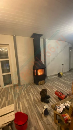 Печь-камин ЭкоКамин Бавария Три стекла под ключ (монтаж 08.2018)