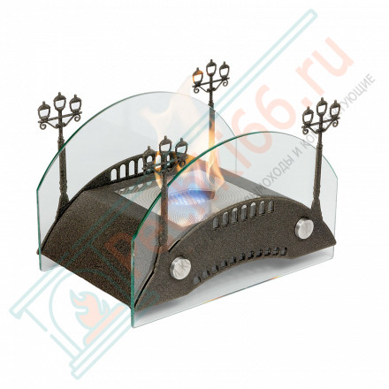 Биокамин Пушкинский мост M, бронза (LuxFire)