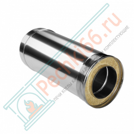 Сэндвич труба для дымохода L=500 (НЕРЖ-321/0,5-НЕРЖ-439/0,5) d-250/330 (Дымок-Lux)