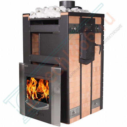 Печь для бани МП-20 с парогенератором, в кирпичной облицовке (Тройка) до 20м3