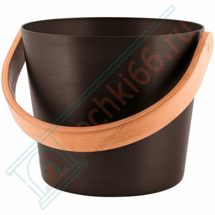 Ведро алюминиевое с бамбуковой ручкой Rento, какао (Tammer-Tukku)