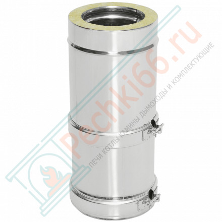 Труба телескоп Термо L300 – 450 ТТТ-Р (304-0.8/304) d-115/210 (ТиС Стандарт)