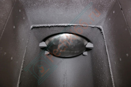 Банная печь Атмосфера XL, в ламелях россо леванто NEW (ProMetall) 26м3