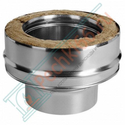 Переход моно-термо (НЕРЖ-321/0,5-НЕРЖ-439/0,5) d-130/210 (Дымок-Lux)