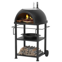 Садовая чугунная печь LEGENDA GARDEN с чугунным основанием (Везувий)