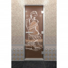 Стеклянная дверь DoorWood «Хамам Искушение Бронза» 1900х700 (по коробке)