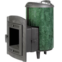 Печь банная «Атмосфера L» ламели «Верде Гватемала» наборный рисунок (ProMetall)