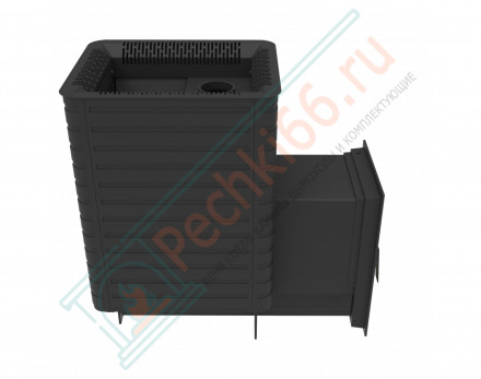 Печь для бани Фаворит 15 Д-2, каминная дверца (Березка)