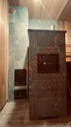 Печь для бани ИзиСтим Геленджик в талькохлорите под ключ (монтаж 03.04.2021)