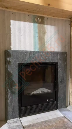 Печь для бани ИзиСтим Геленджик в талькохлорите под ключ (монтаж 03.04.2021)