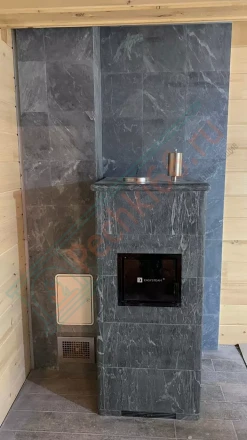 Печь для бани ИзиСтим Геленджик в талькохлорите под ключ (монтаж 03.04.2021)