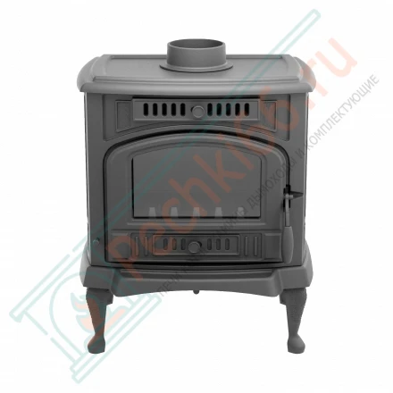 Печь-камин отопительная ПМЧ-12С, с патиной (Сибирский ЖАР)