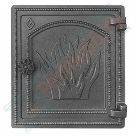 Дверца печная чугунная ДТ-4, антрацит (Везувий)