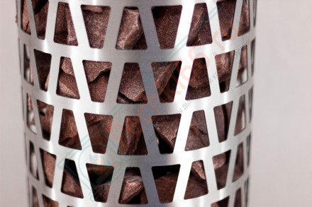 Сетка-каменка №4 (Пирамида) h-750 мм — нерж 1,5 мм AISI 430 (Сталь-Мастер)