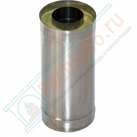 Сэндвич труба для дымохода L=0.5 м (НЕРЖ-439/1,0-НЕРЖ-439/0,5) d-180/260 (УМК)