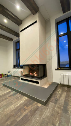 Каминная топка Астов П3С 10057 под ключ (монтаж 12.2022)