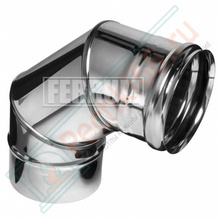 Колено 90° (НЕРЖ-430/0,5) d-200 (Ferrum GS)