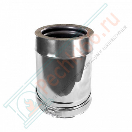 Сэндвич труба для дымохода L=250 (AISI-316L/0,5-AISI-304/0,5) d-130/180 (Craft-GS-25)