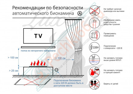 Биокамин автоматический 1000 RC (Good Fire)