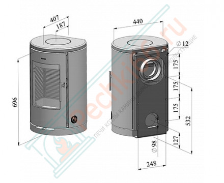 Настенная печь-камин Morsø 7370 (Morso)