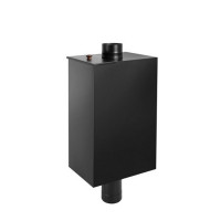 Бак на трубе Black прямоугольный (НЕРЖ-439/0,8мм) 80 л, d-115 (Россия)