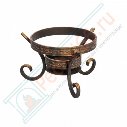 Подставка под садж/казан кованная с угольницей "Шёлковый путь"