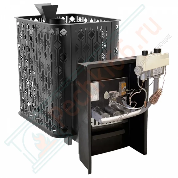 Чугунная печь с закрытой каменкой Verona 18 ГАЗ (Black Stove)