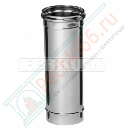 Дымоход L=0,5м (НЕРЖ-430/0,8) d-200 (Ferrum HF)