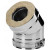 Отвод 15° V50R с изол (AISI-321/0,8-AISI-304/0,5) d-150/250 (Вулкан-Cerablanket)