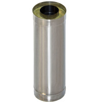 Сэндвич труба для дымохода L=1.0 м (НЕРЖ-439/0,5-ОЦИНК/0,5) d-80/160 (УМК)