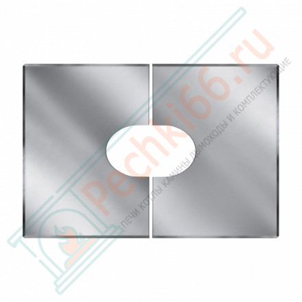 Фланец разрезной 33/45º без изол 800х1060 на трубу V50R (AISI-304/0,5) d-200/300 (Вулкан)