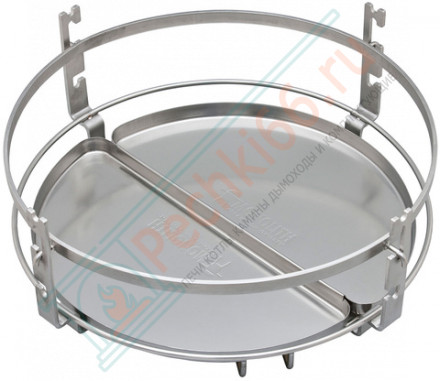 Гриль из керамики с ножками и столиками Le Chef Black (Monolith)