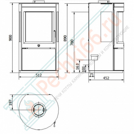 Печь-камин Cardiff (Varde)