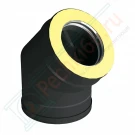 Отвод 15° V50R с изол (AISI-321/0,8-ОЦИНК-RAL/0,5) d-130/230 (Вулкан-Cerablanket)