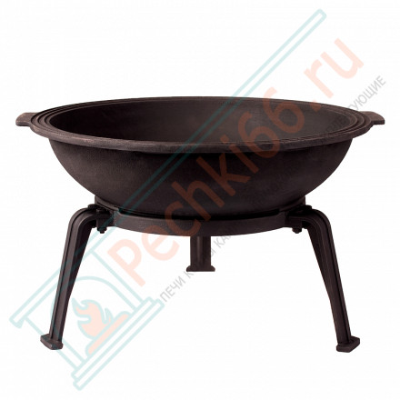 Чугунная костровая чаша-гриль (Литтех)