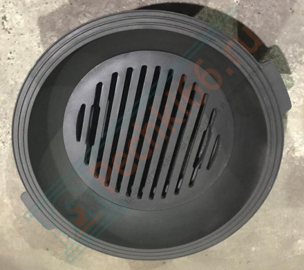 Чугунная костровая чаша-гриль (Литтех)