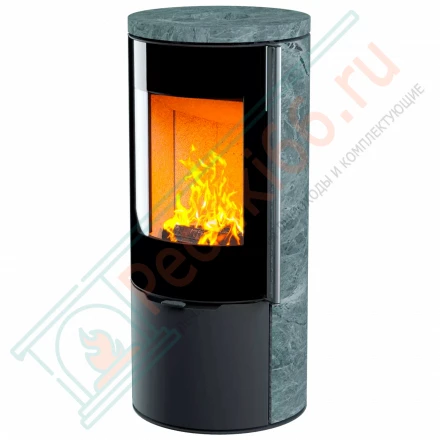 Печь-камин R1.0 K Plus, в камне, на дровнике (Астов)