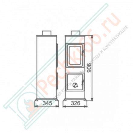 Отопительная печь Bozen Top, Капучино (Thorma) до 124 м3