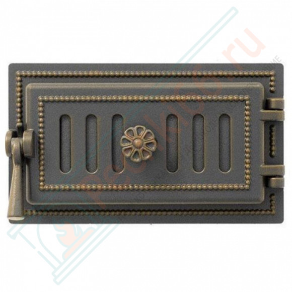 Дверца поддувальная чугунная 236, бронза (Везувий) в Оренбурге