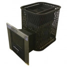 Чугунная печь для бани Торнадо 20М2 А Мини, с Т/О, дверца со стеклом (Компакт) до 20 м³