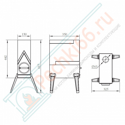 Печь для палатки Шеврон (T.M.F)